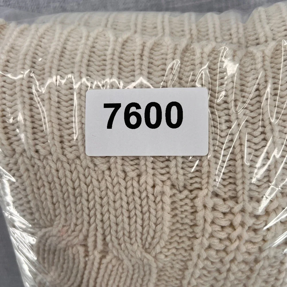 VTG 90s Knights Bridge Cable‎ Knit Fisherman Cardigan Men Large Cream Cozy Ivy